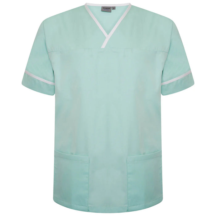 Contrast Trim Smart Scrub Top-EDNWT