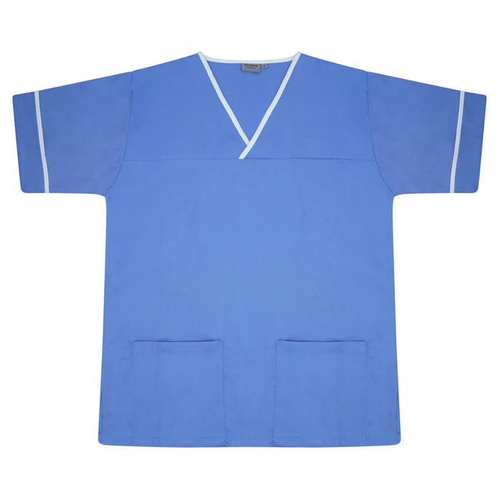 Contrast Trim Smart Scrub Top-MBWT