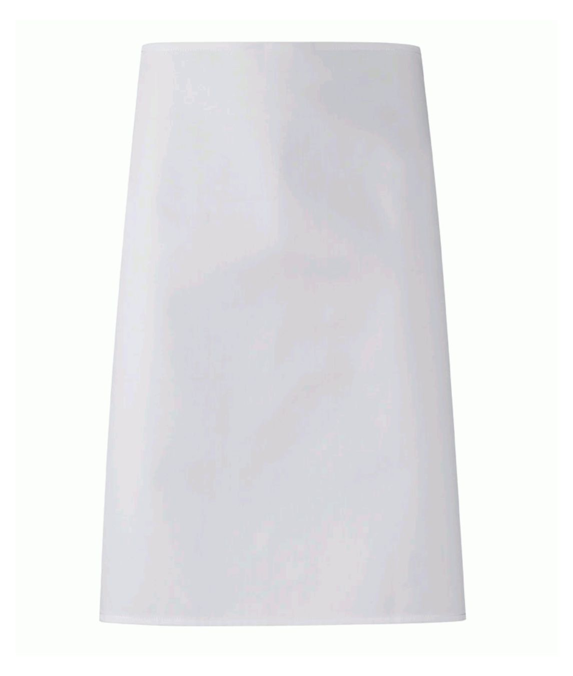 Knee Apron Unisex Plain Knee Length | White - Eg Clothing UK