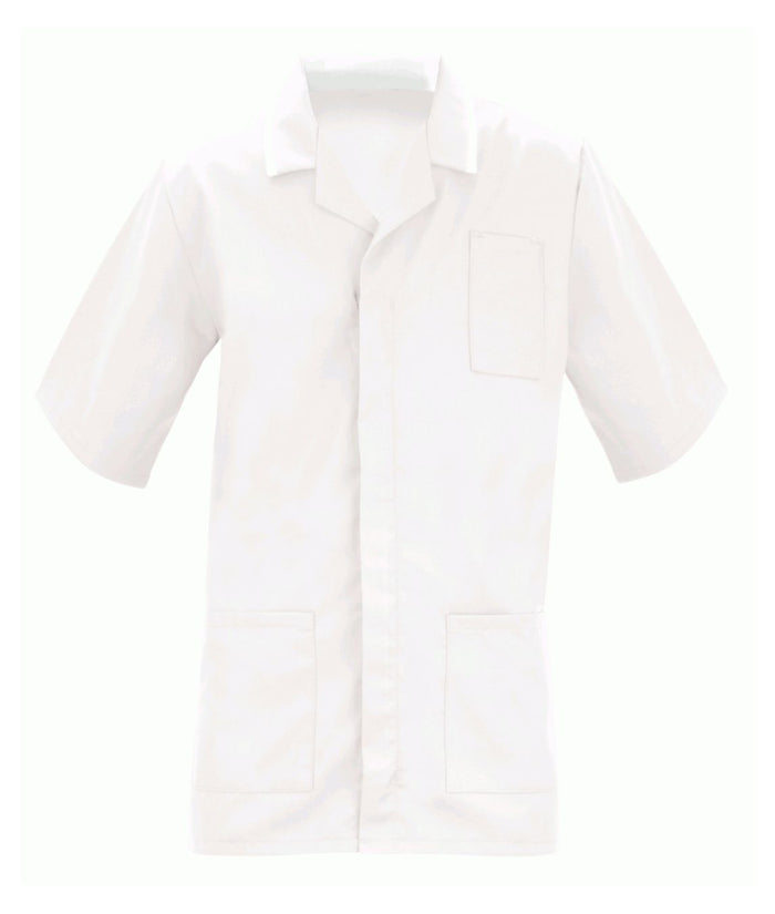 Men's Healthcare Tunic | White-White - Eg Clothing UK
