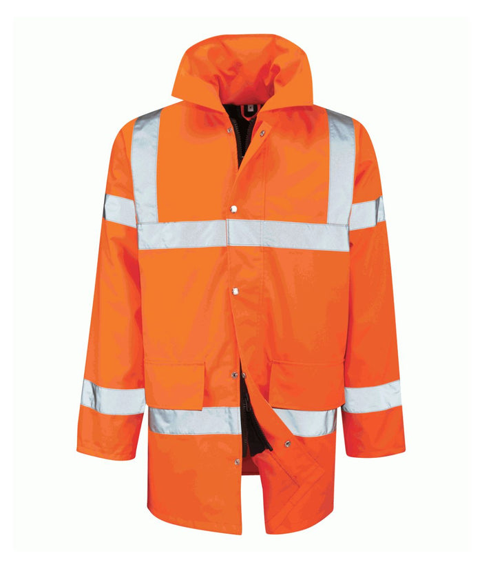 Tristan Orange 3/4 Lenght Jacket | Orange - Eg Clothing UK