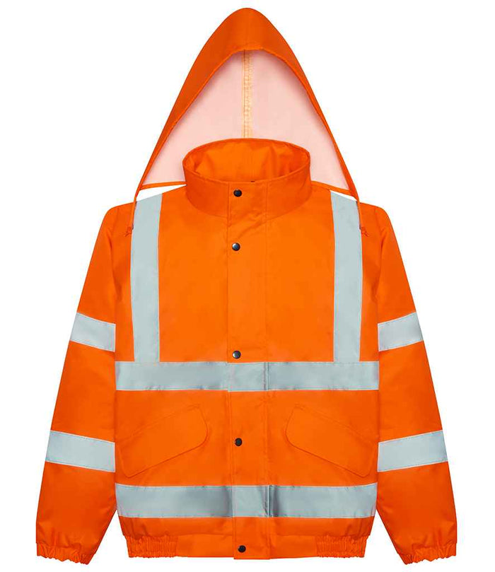 Pro RTX High Visibility Bomber Jacket | Orange - Eg Clothing UK