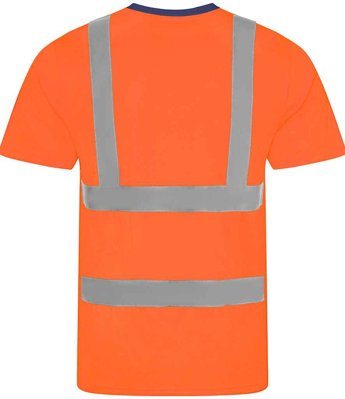 Pro RTX High Visibility T-Shirt | Orange/Navy - Eg Clothing UK