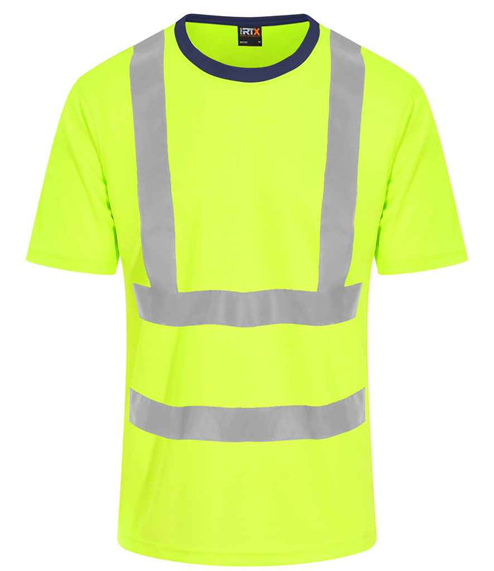Pro RTX High Visibility T-Shirt | Yellow/Navy - Eg Clothing UK