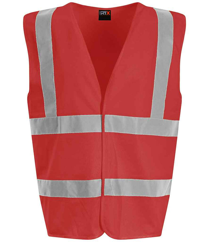 Pro RTX High Visibility Waistcoat | Red - Eg Clothing UK