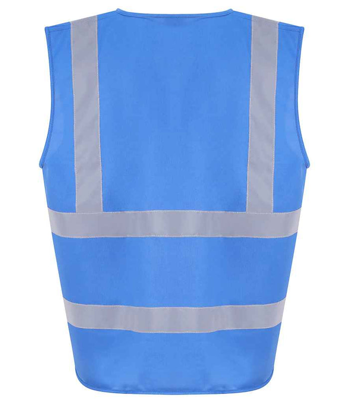 Pro RTX High Visibility Waistcoat | Sapphire Blue - Eg Clothing UK