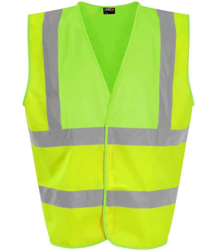 Pro RTX High Visibility Waistcoat | Yellow/Lime Green - Eg Clothing UK