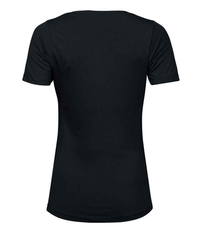 Tee Jays Ladies Stretch T - Shirt | Black - Eg Clothing UK