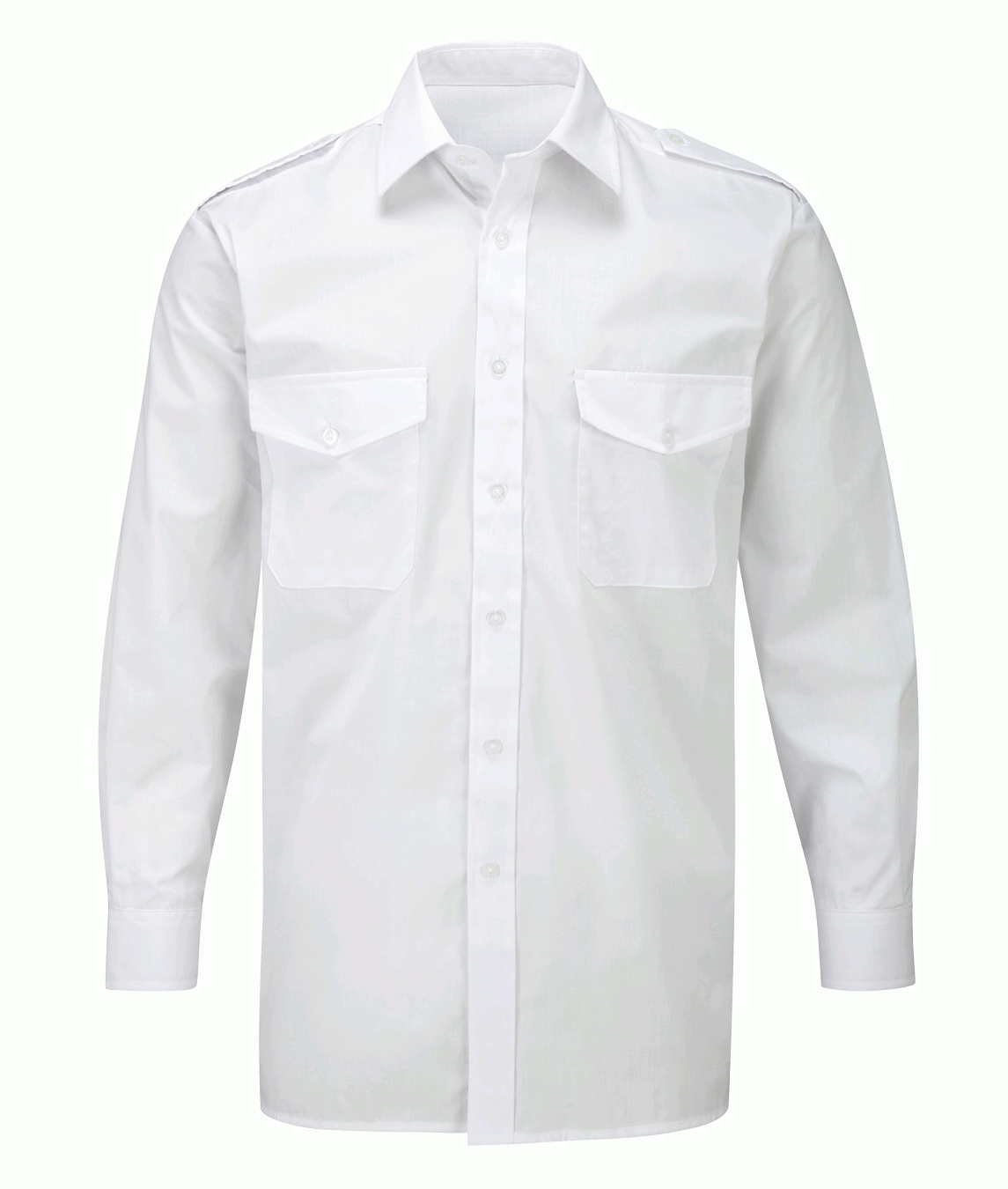 Men’s Long Sleeve Pilot Uniform Shirt-65/35 Poly-Cotton