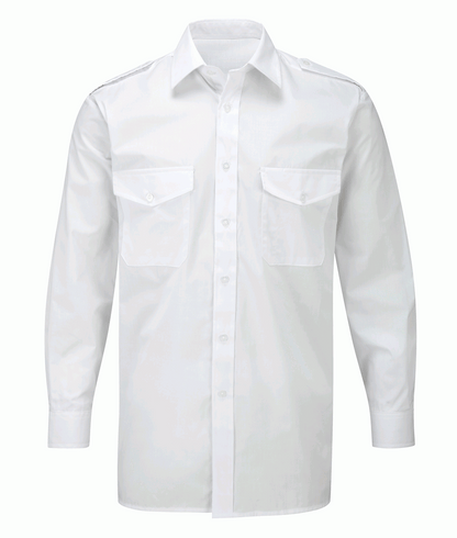 Men’s Long Sleeve Pilot Uniform Shirt-65/35 Poly-Cotton