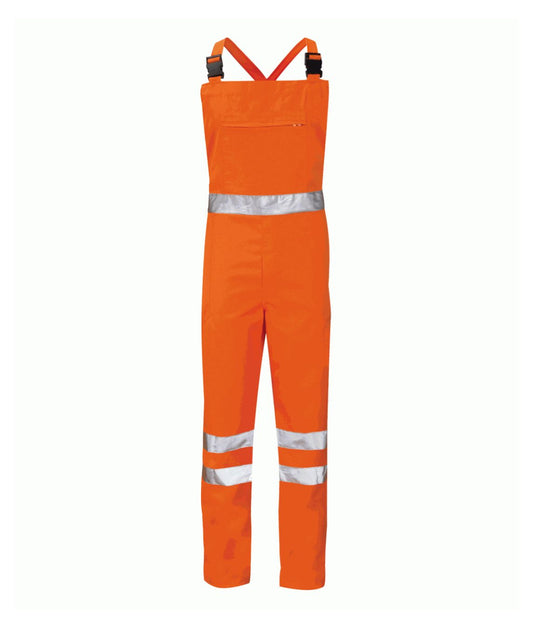 Alpha Bib & Brace Overall - Tall Leg | Orange - Eg Clothing UK