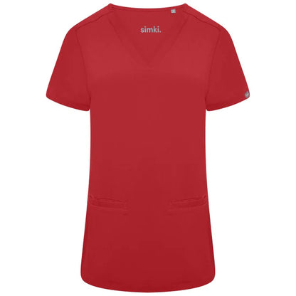 AriScrubTopBurgundy- Beh-4955