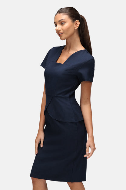La Beeby Coco Polyester Peplum Dress