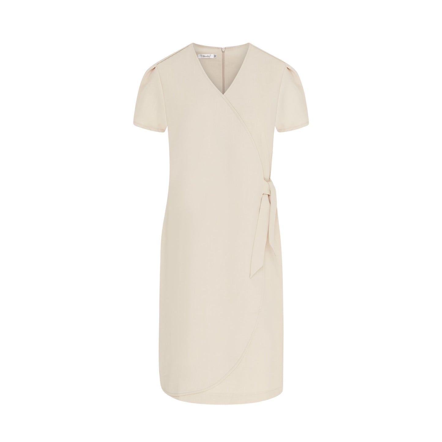 La Beeby Elena Faux Wrap Twill Dress