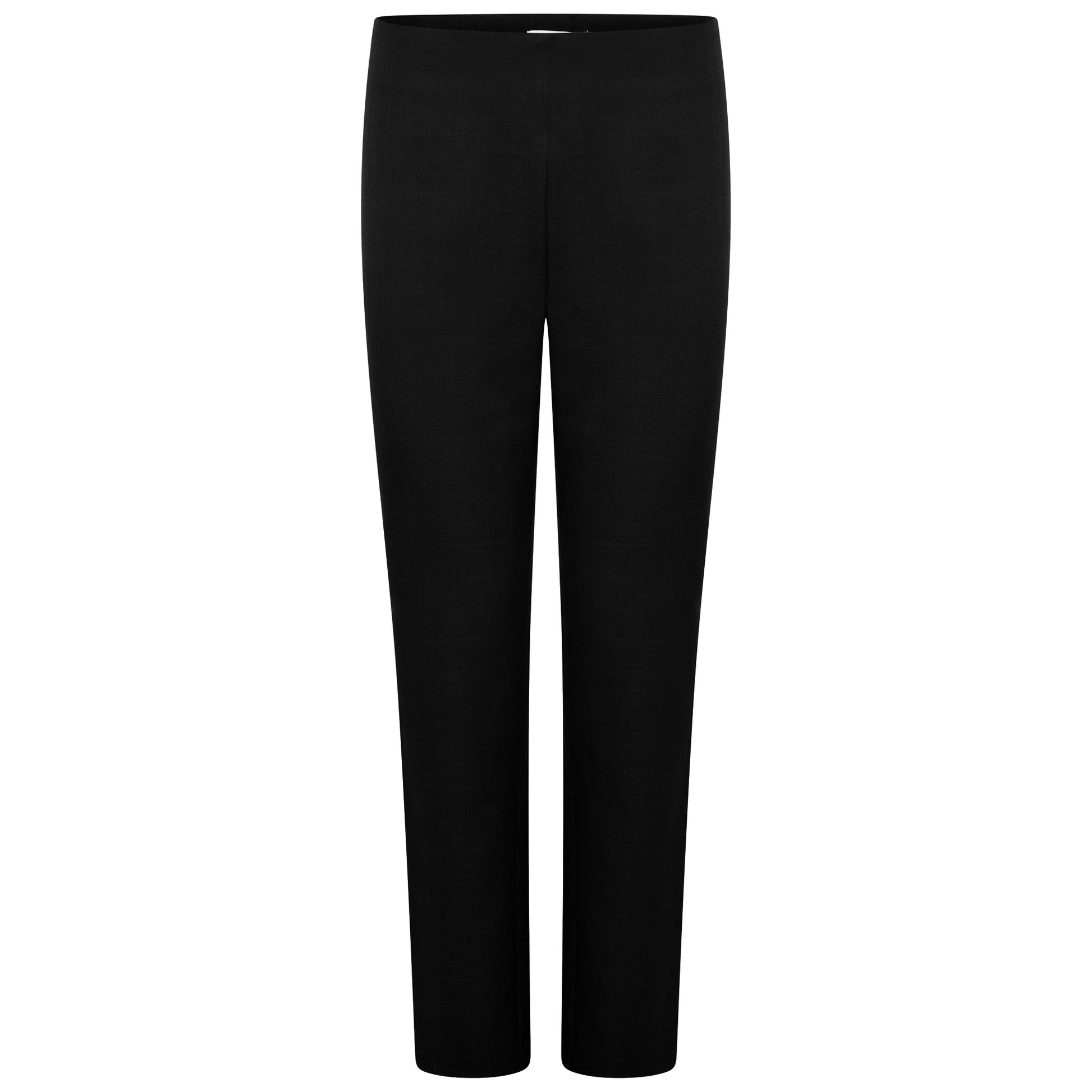 La Beeby Lili unhemmed women trousers straight leg high waist side zip 100% polyester soft twill