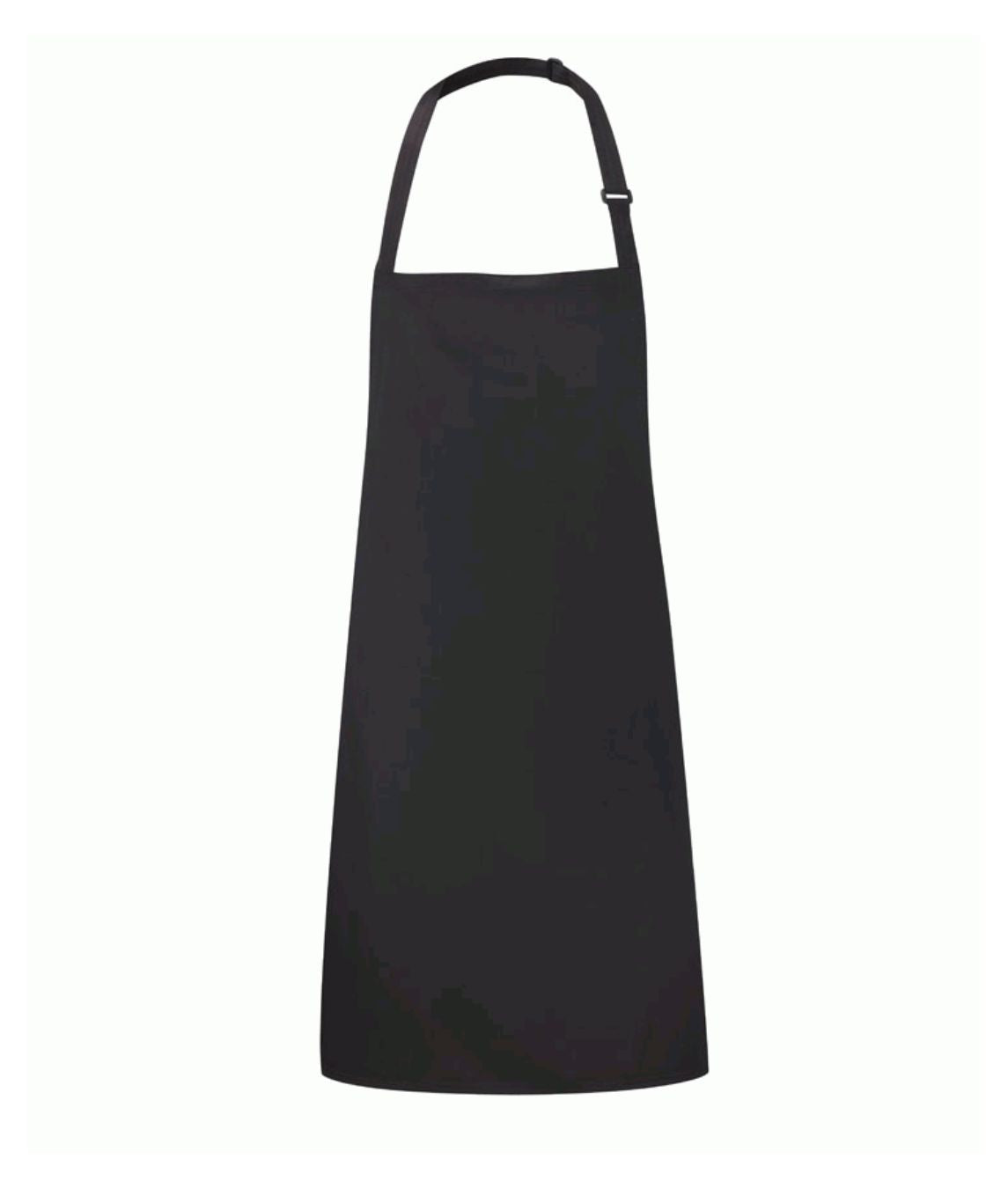 Bib Apron Unisex Solid Colours  | Black - Eg Clothing UK