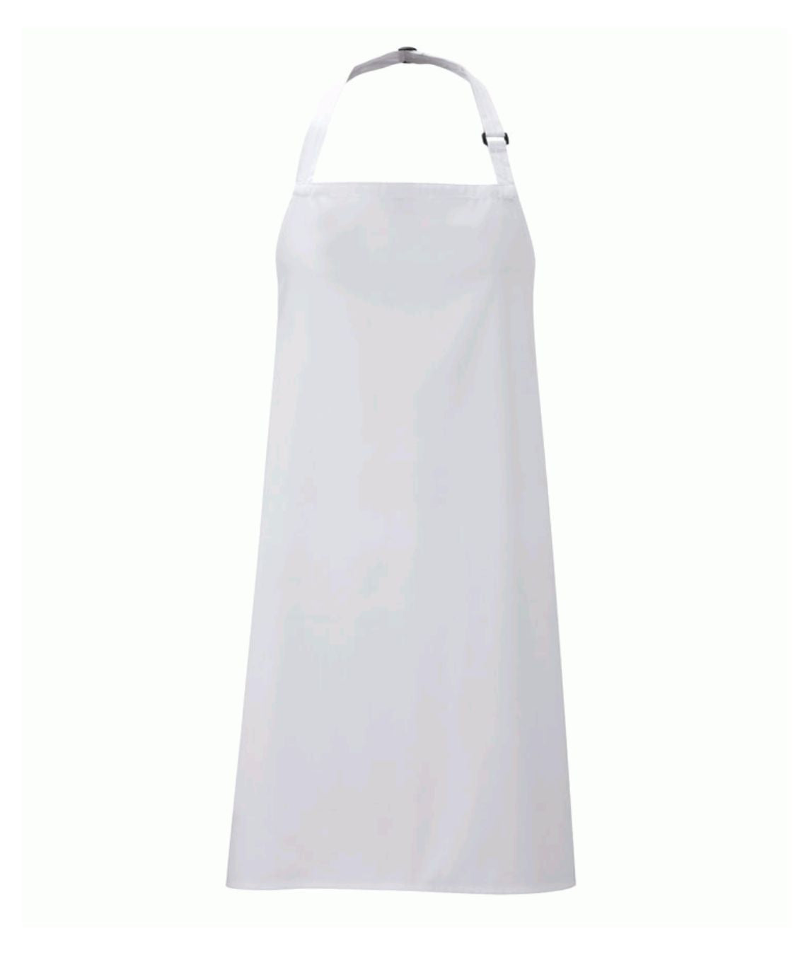 Bib Apron Unisex Solid Colours  | White - Eg Clothing UK