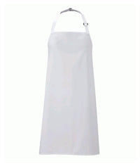 Bib Apron Unisex Solid Colours  | White - Eg Clothing UK