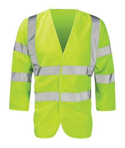 Bracer Yellow 3/4 Length Sleeve Jerkin | Yellow - Eg Clothing UK