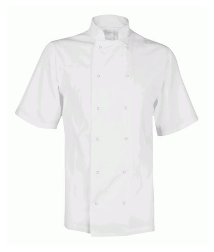 Chef's Jacket Unisex Short Sleeve| White - Eg Clothing UK