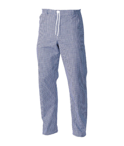 Chef's Trousers Unisex Blue Check