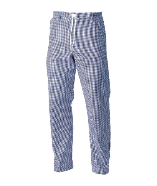 Chef's Trousers Unisex | Blue Check - Eg Clothing UK