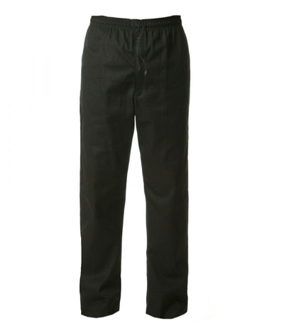 Chef's Trousers Unisex Plain Black