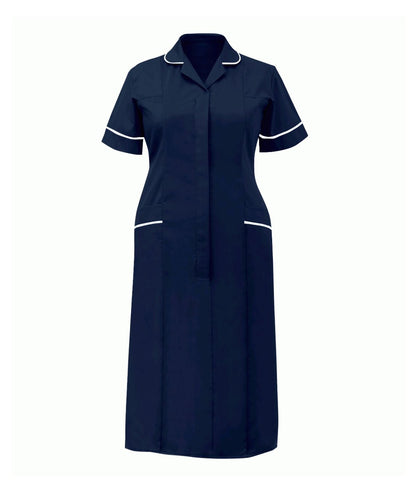 Classic Stepin Dress Ladies Multi-Color | Navy-White - Eg Clothing UK