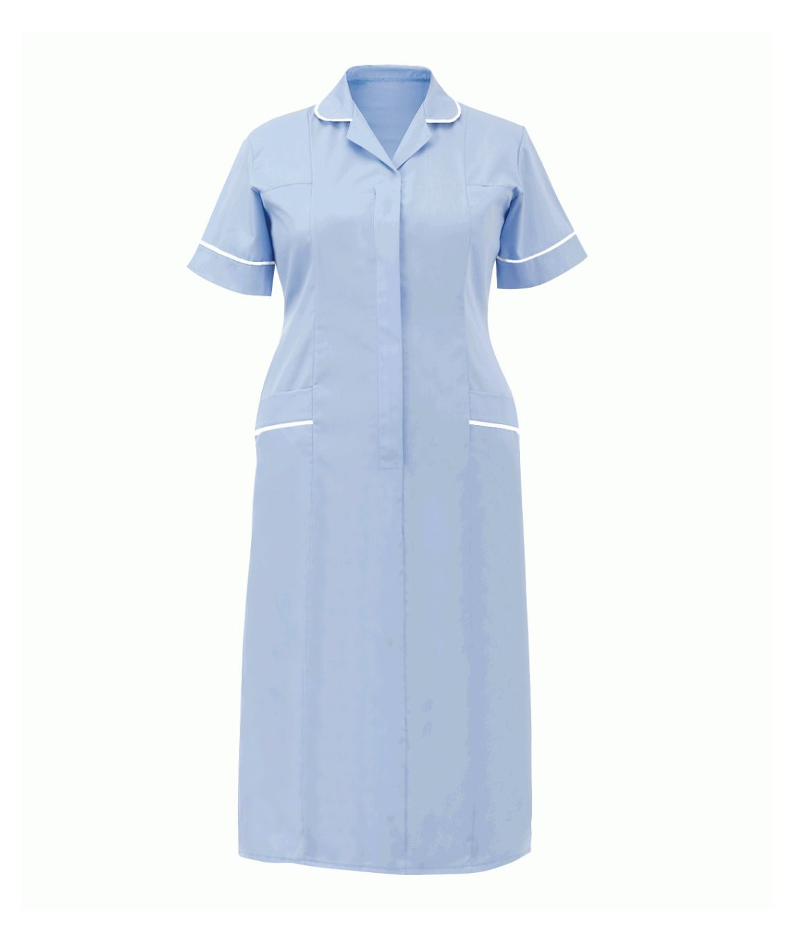 Classic Stepin Dress Ladies Multi-Color | Sky-White - Eg Clothing UK