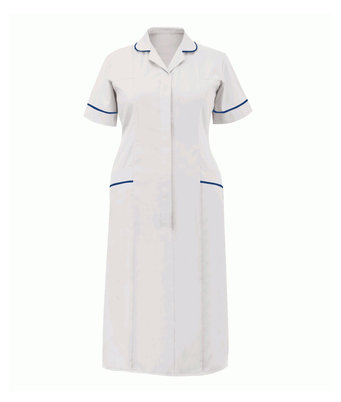 Classic Stepin Dress Ladies Multi-Color | White-Navy - Eg Clothing UK
