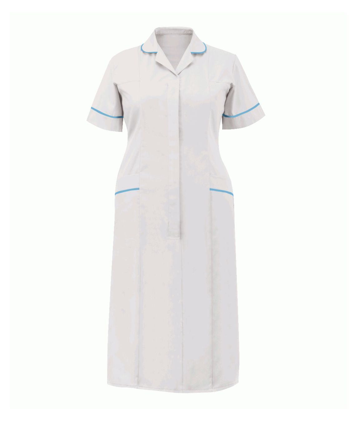 Classic Stepin Dress Ladies Multi-Color | White-Sky-Blue - Eg Clothing UK