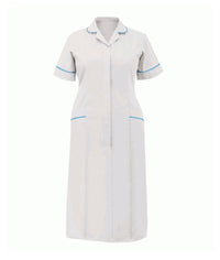 Classic Stepin Dress Ladies Multi-Color | White-Sky-Blue - Eg Clothing UK