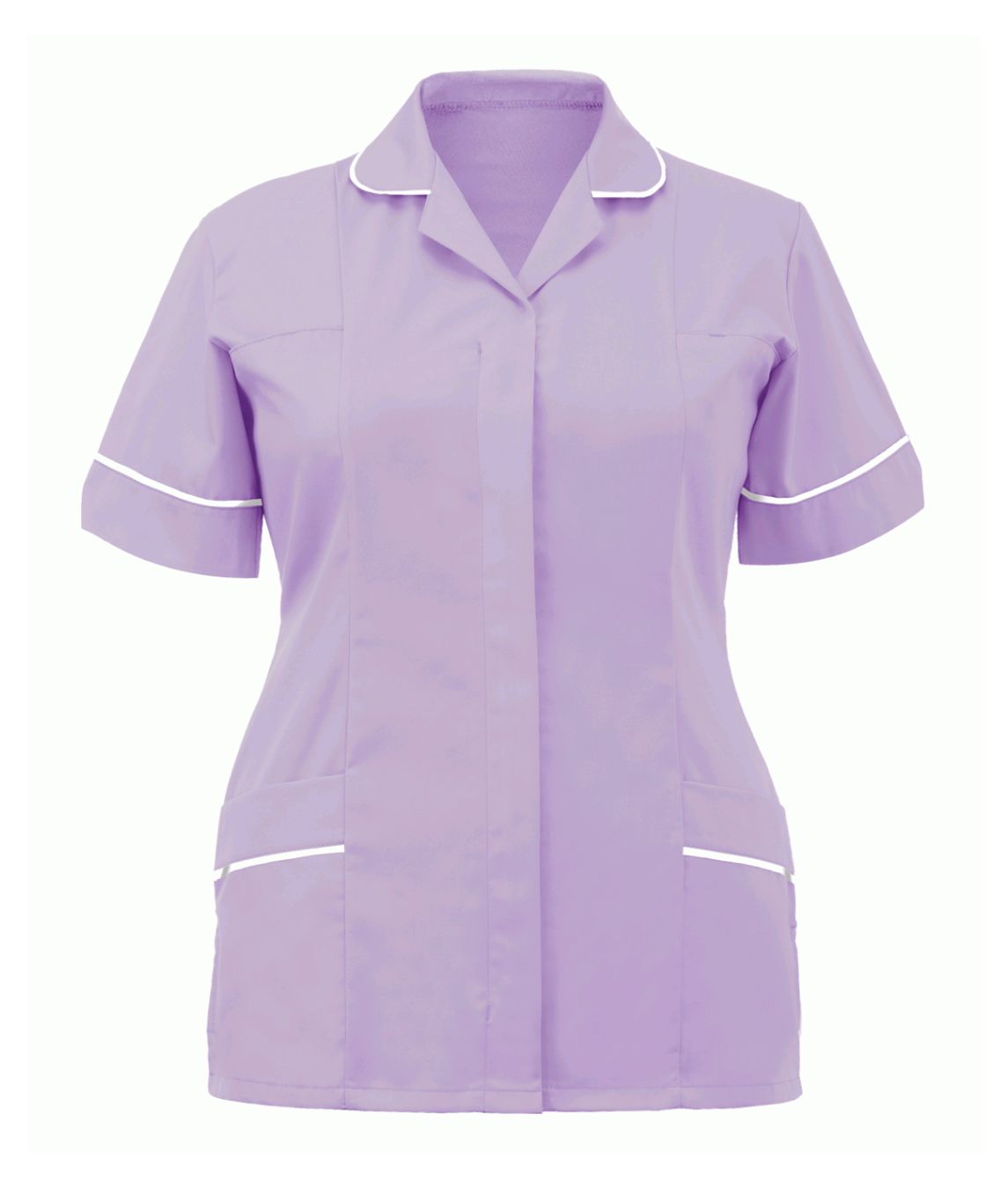 Classic Tunic Ladies Multi-Colour 2 | Lilac/White - Eg Clothing UK