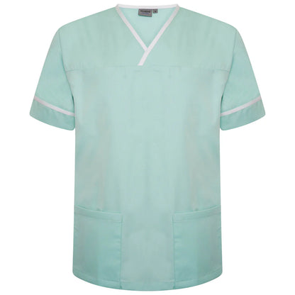 Contrast Trim Smart Scrub Top-EDNWT