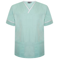 Contrast Trim Smart Scrub Top-EDNWT