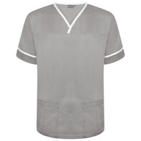 Contrast Trim Smart Scrub Top-GWT