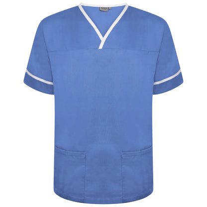 Contrast Trim Smart Scrub Top-HBWT