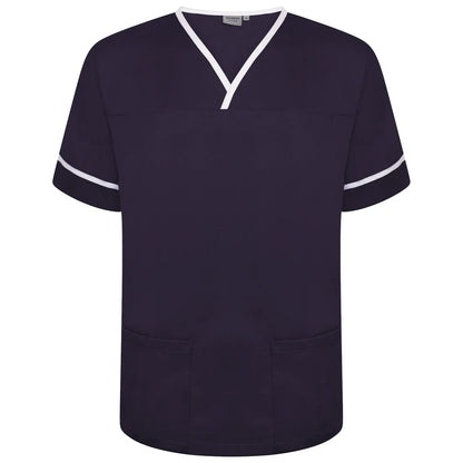 Contrast Trim Smart Scrub Top-NWT