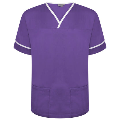 Contrast Trim Smart Scrub Top-PWT