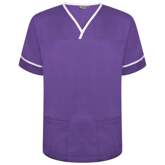 Contrast Trim Smart Scrub Top-PWT