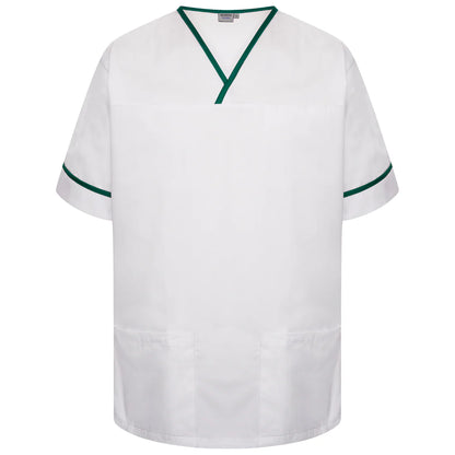 Contrast Trim Smart Scrub Top-WBGT