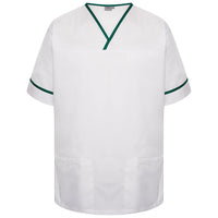 Contrast Trim Smart Scrub Top-WBGT