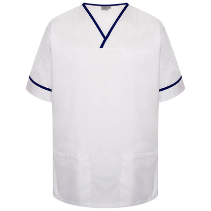 Contrast Trim Smart Scrub Top-WNT