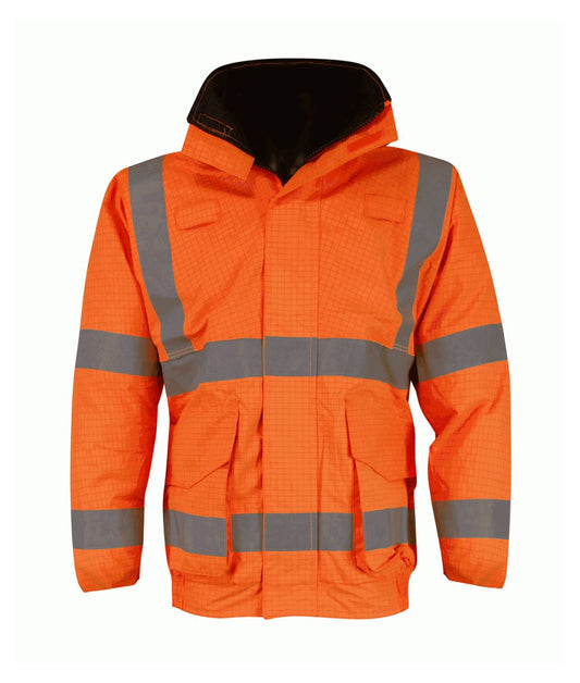 Geyser Hydra Matrix Bomber Jacket Orange | Orange - Eg Clothing UK