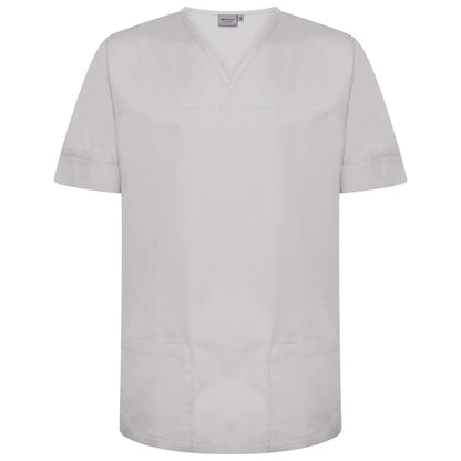 Grey Plain Smart Scrub Top-NSTP