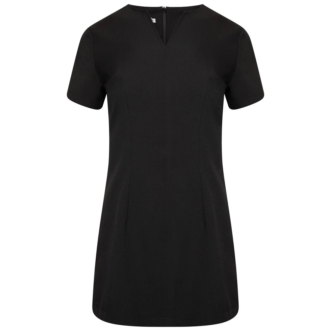 Behrens Hayley tunic women's 100% soft twill polyester V-neck with side vents