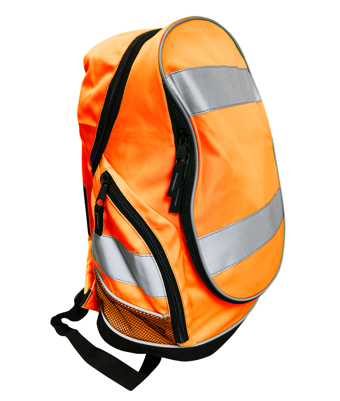 Hi Vis Backpack, Complete With Black Trim And Reflective Strips