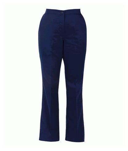 Ladies Trousers Boot Leg | Navy - Eg Clothing UK