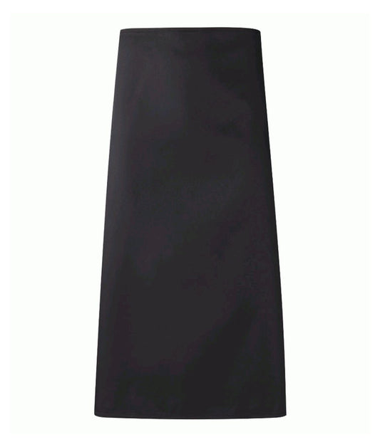 Long Apron Unisex With No Pocket | Black - Eg Clothing UK