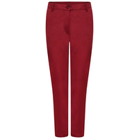 Maroon Ladies Trousers Unhemmed-NLSPCT 